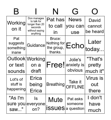 9 am Bingorino Bingo Card