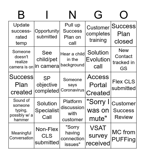 CSA BINGOOOOO - Week of 3/23 Bingo Card