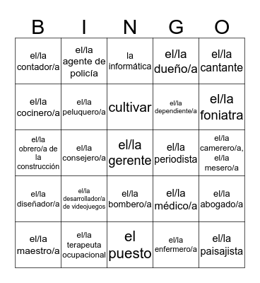 Lotería: El futuro Bingo Card