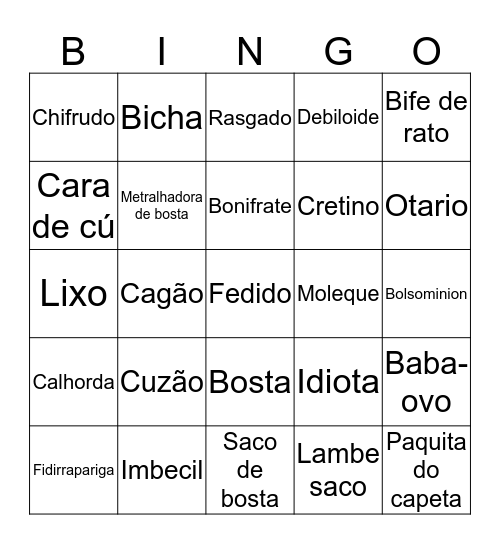 OFENSAS Bingo Card