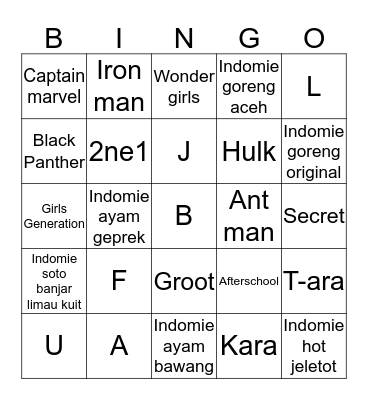 BuiBui Bingo Card