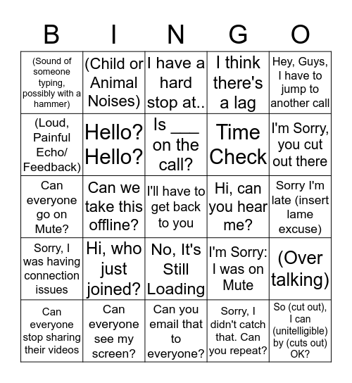 Online Bingo Card