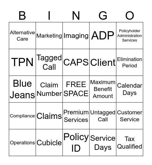 TriPlus Bingo Card