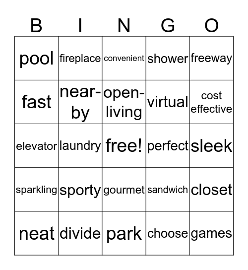 Building Value Bingo Card