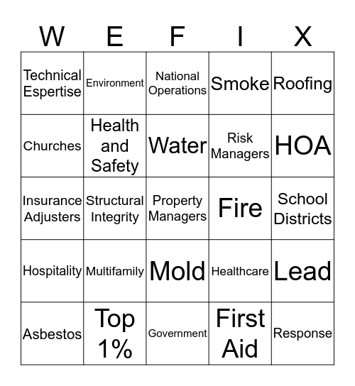 BluSky Bingo  Bingo Card