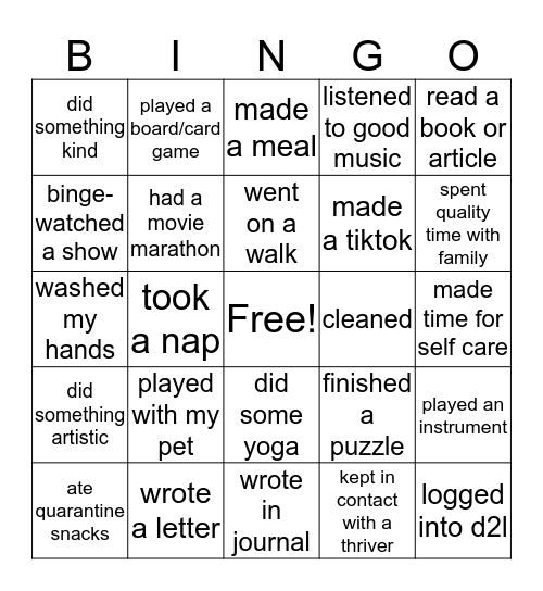 Bingo Card