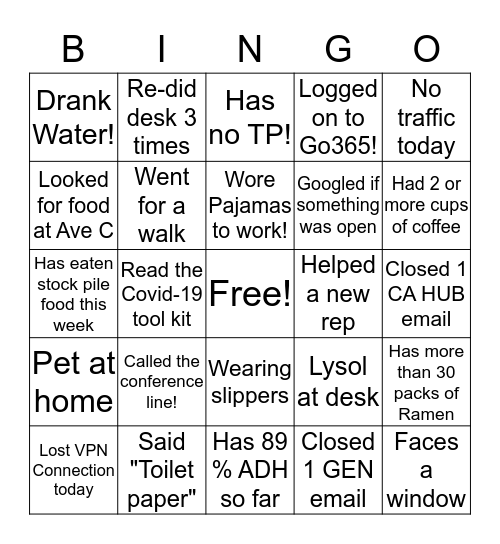Get to know me Bingo! Bingo Card