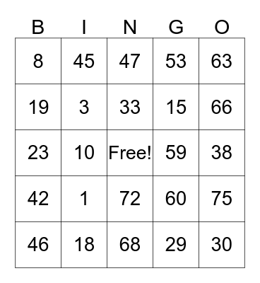 Quarantine BINGO Card