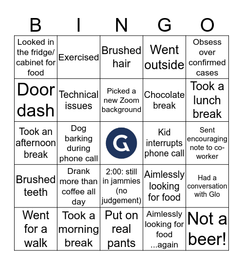 Globality Bingo Card