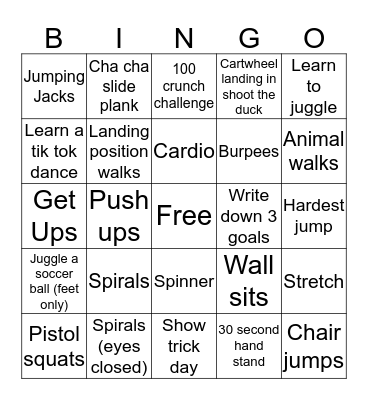 Giuliana Bingo Card