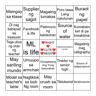 ❤️Righteousness Bingo Edition❤️ Bingo Card