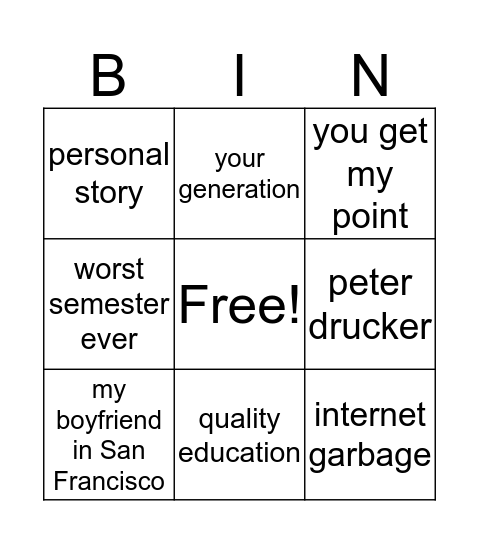 Piwko Bingo Card