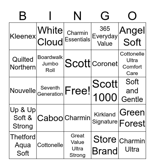 TP Bingo Card