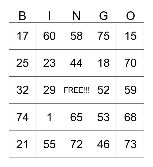 Bingo Boss Bingo Card