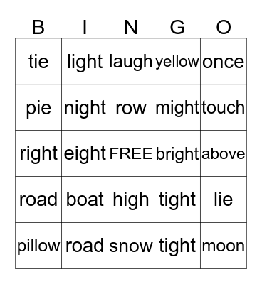 Beckett's Bingo Card