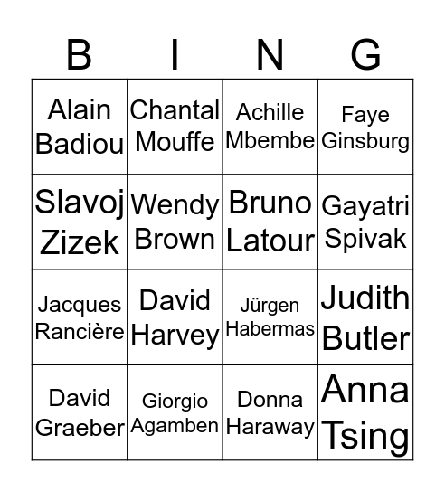 Great Minds, Great(er) Virus Bingo Card