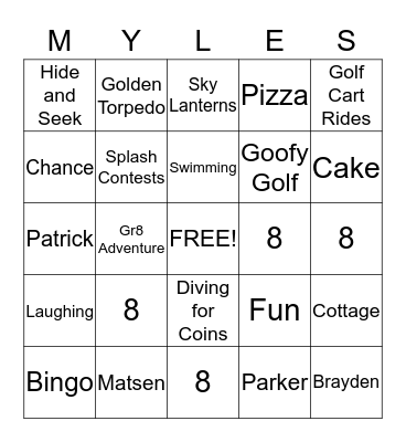 Happy Birthday! Bingo Card