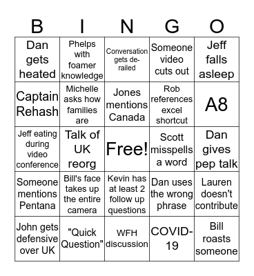 Parking Lot Bingo Card
