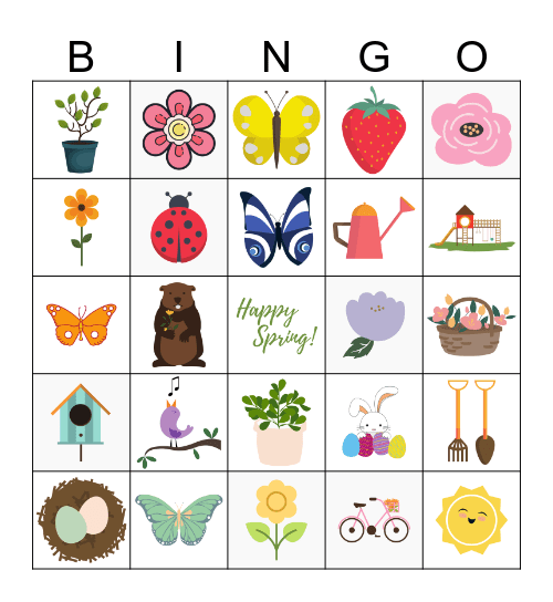 Spring BINGO Card