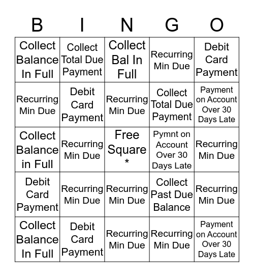 Team Hall Johnson Bingo Card