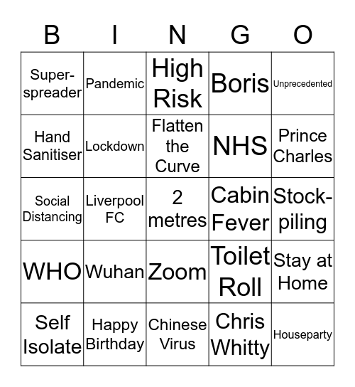 CAMPBELL SUNDAY BINGO Card