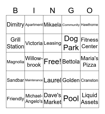 QUARANTINGO Bingo Card
