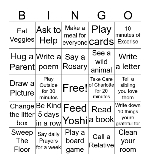 Self - Isolation Bingo Card