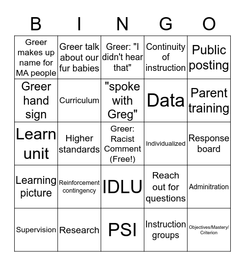 HC BINGO 2nd Edition Bingo Card