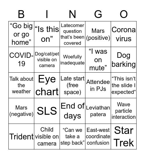 Neptune-Odyssey Bingo Card