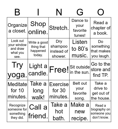 mYtribe Bingo Card