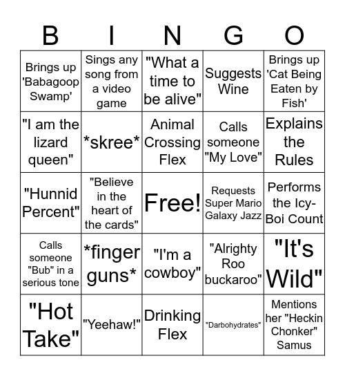 MONIQUE BINGO Card