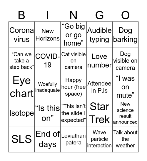 Neptune-Odyssey Bingo Card