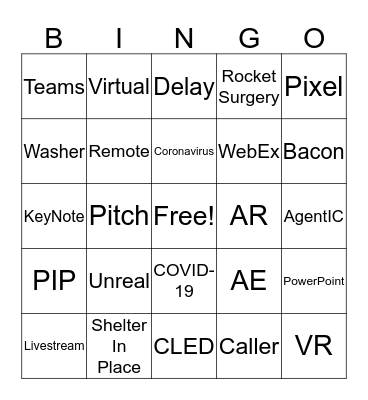 Studio Bingo Card
