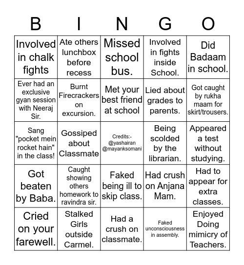 DAV Model Exclusive! Bingo Card