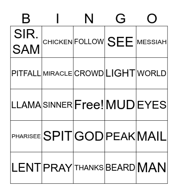 BREEZEWAY  Bingo Card