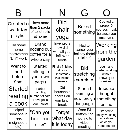 Carmen Sandiego Bingo Card