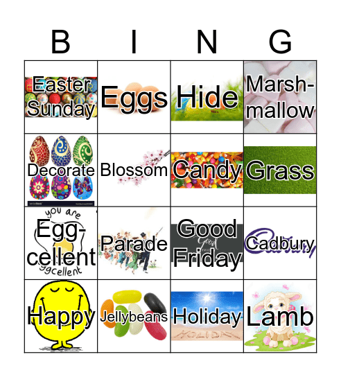 FDM EASTER Bingo Card