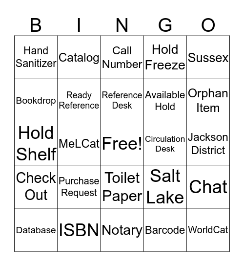 Unique Stay at Home Bingo Card