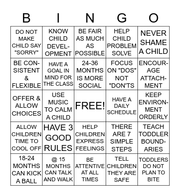 THE PEACE SQUAD Bingo Card
