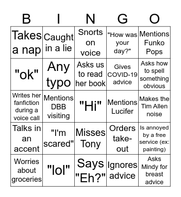 Laurel Bingo Card