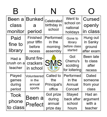 St. Michael's Bingo Card