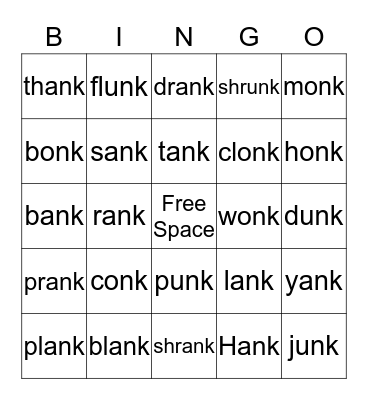 Welded Sounds Bingo Card