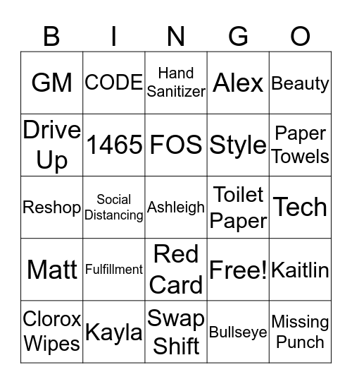 Bingo  Bingo Card