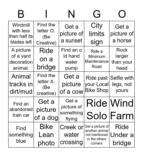 Social Distancing Gravel City Bingo Card