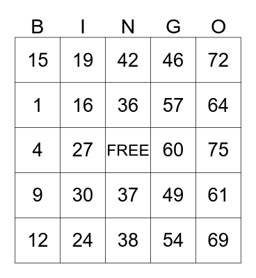 QUARANTINE BINGO Card