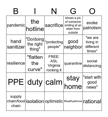 BINGO WITH BESHEAR Bingo Card