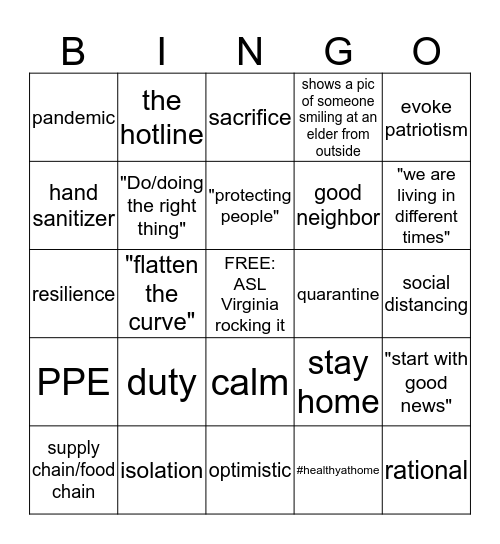 BINGO WITH BESHEAR Bingo Card