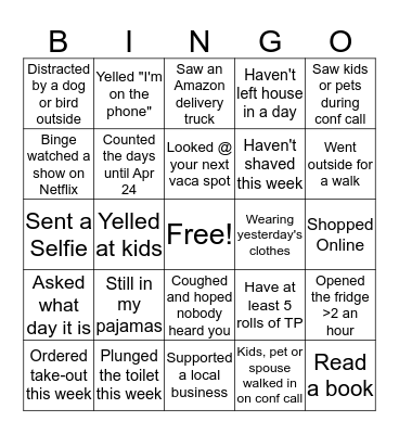 Dialectic BINGO Card