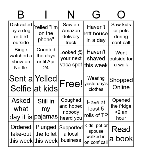 Dialectic BINGO Card