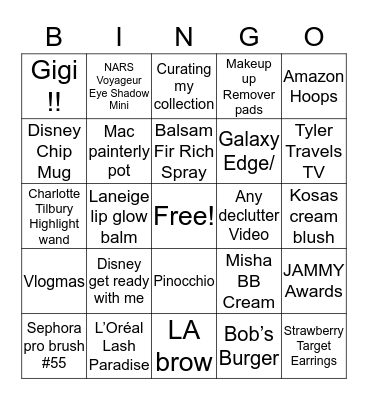 @its jessicabraun Bingo Card